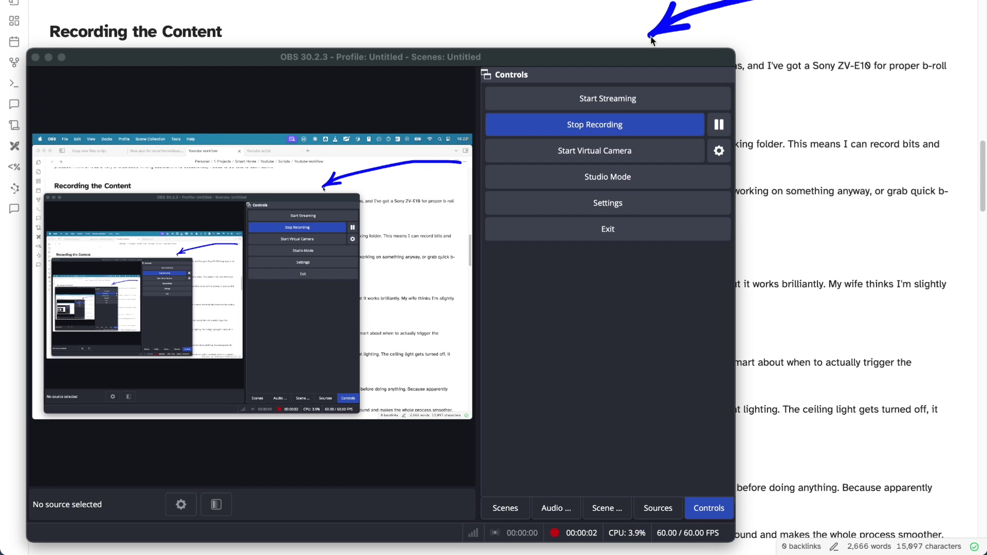 Recording: Gear, Automation, and Teleprompter Tricks demonstration at 220.0s