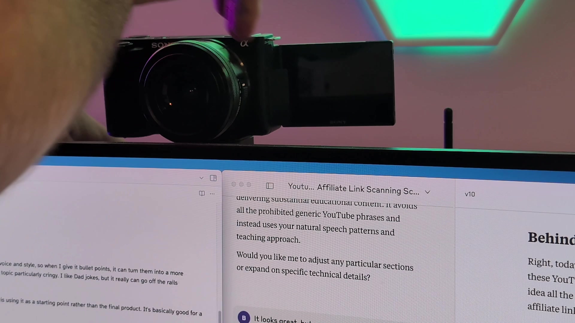 Recording: Gear, Automation, and Teleprompter Tricks demonstration at 231.0s