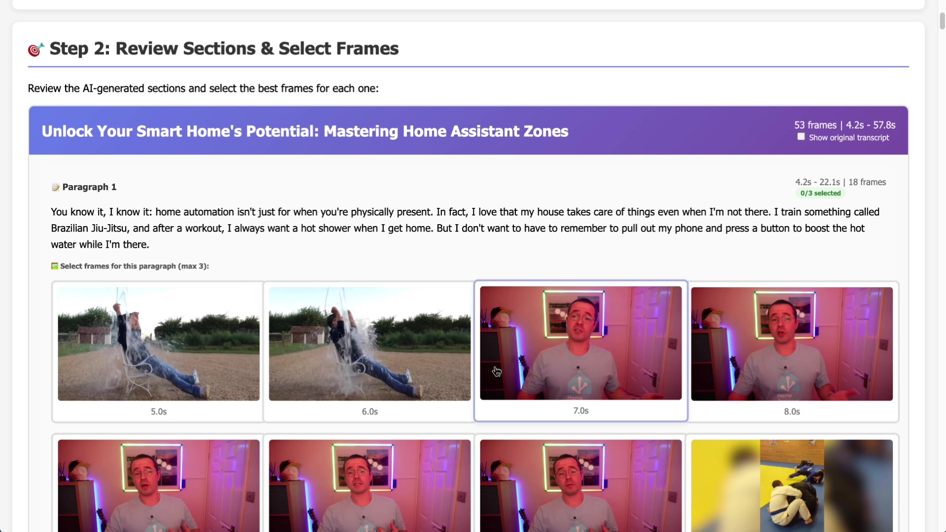 Automated Publishing: Video to Blog Post demonstration at 416.0s