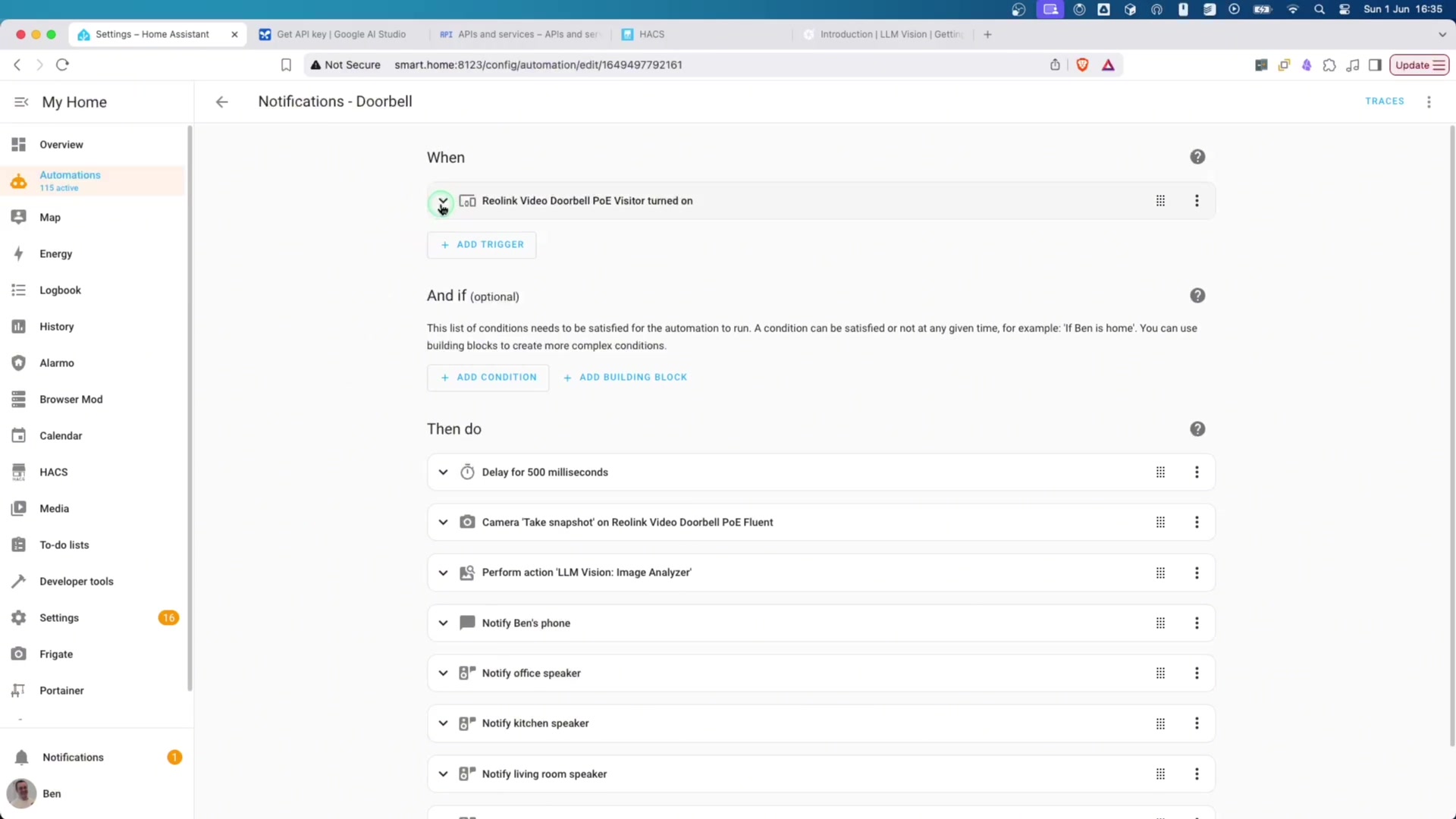 Building the Automation demonstration at 173.0s