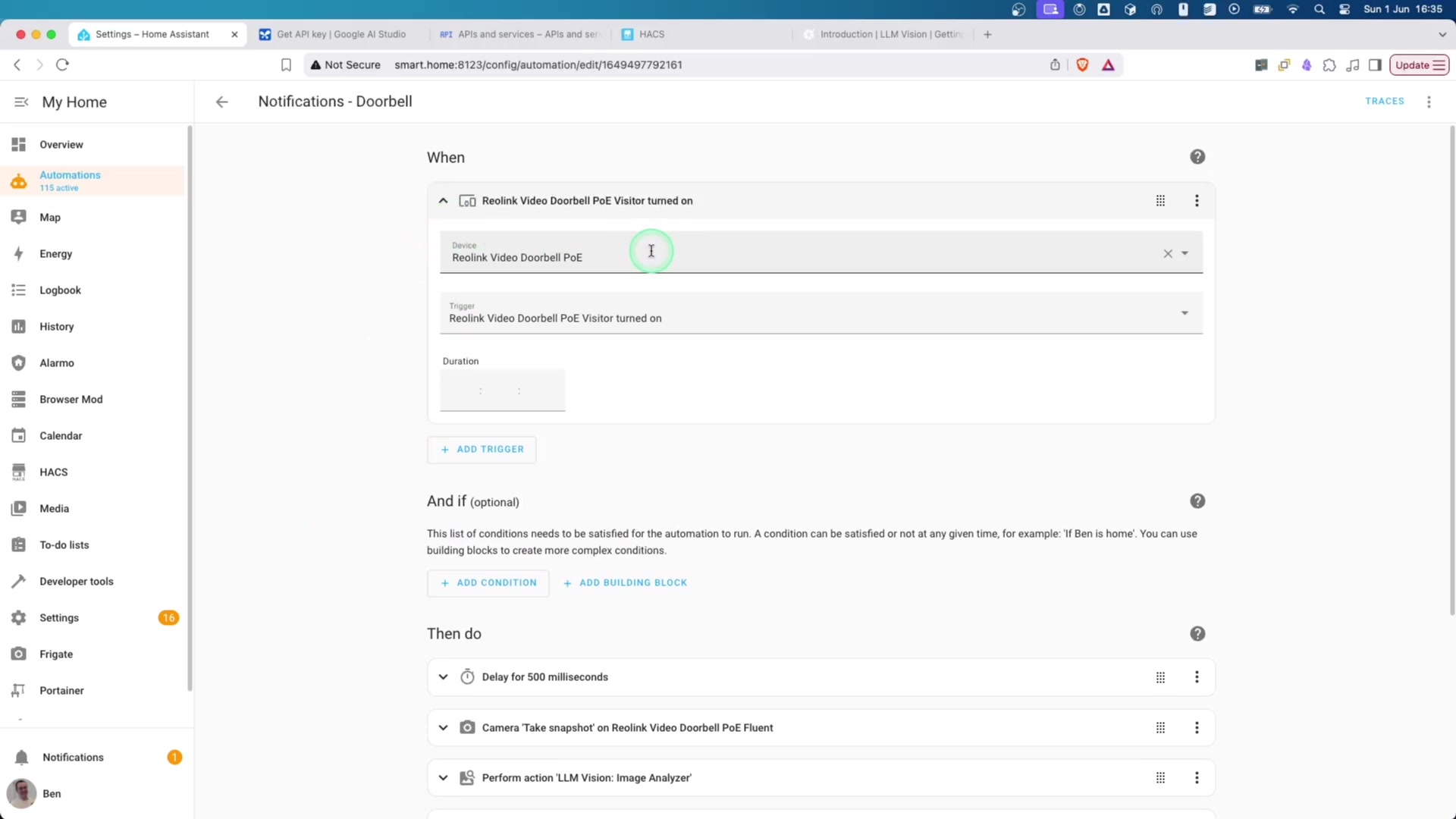 Building the Automation demonstration at 174.0s