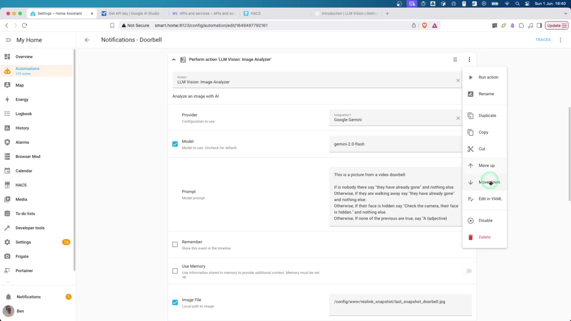 Building the Automation demonstration at 195.0s