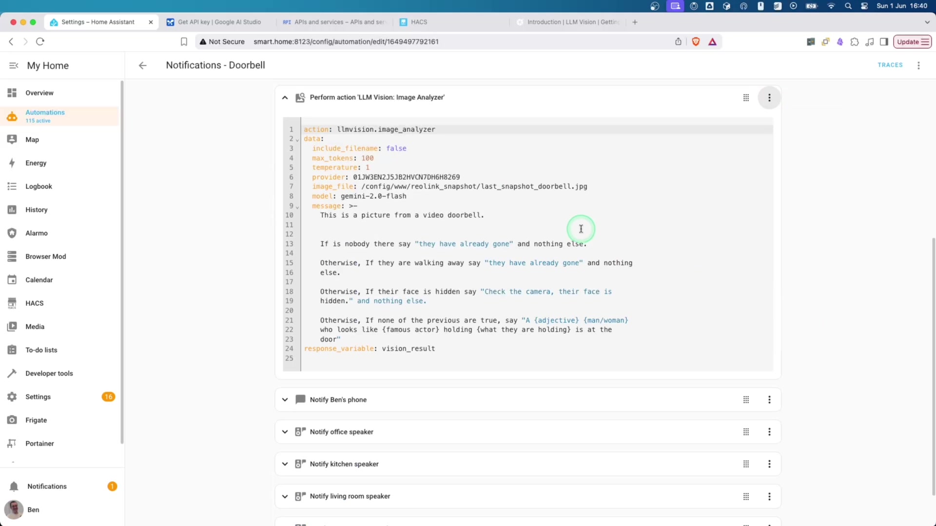 Building the Automation demonstration at 196.0s