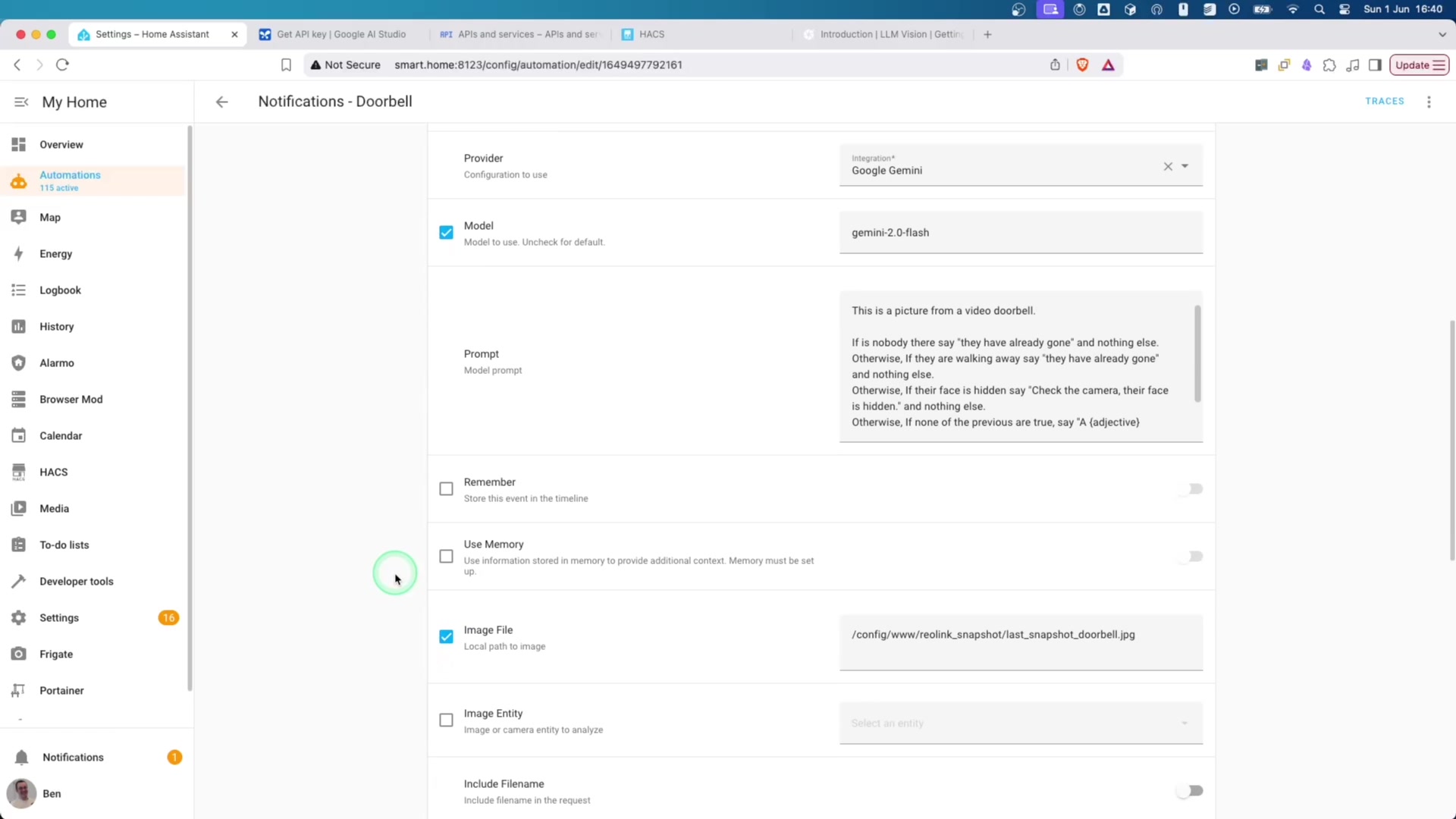 Building the Automation demonstration at 208.0s