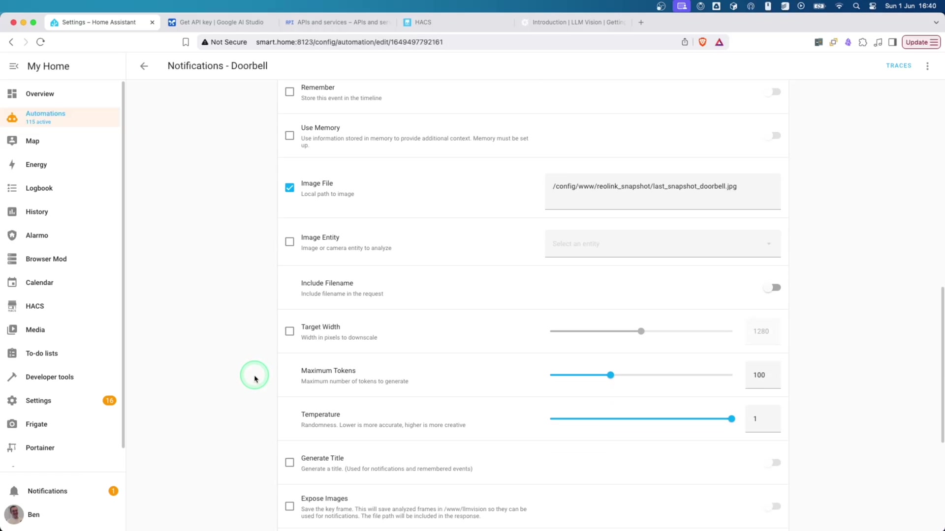 Building the Automation demonstration at 209.0s