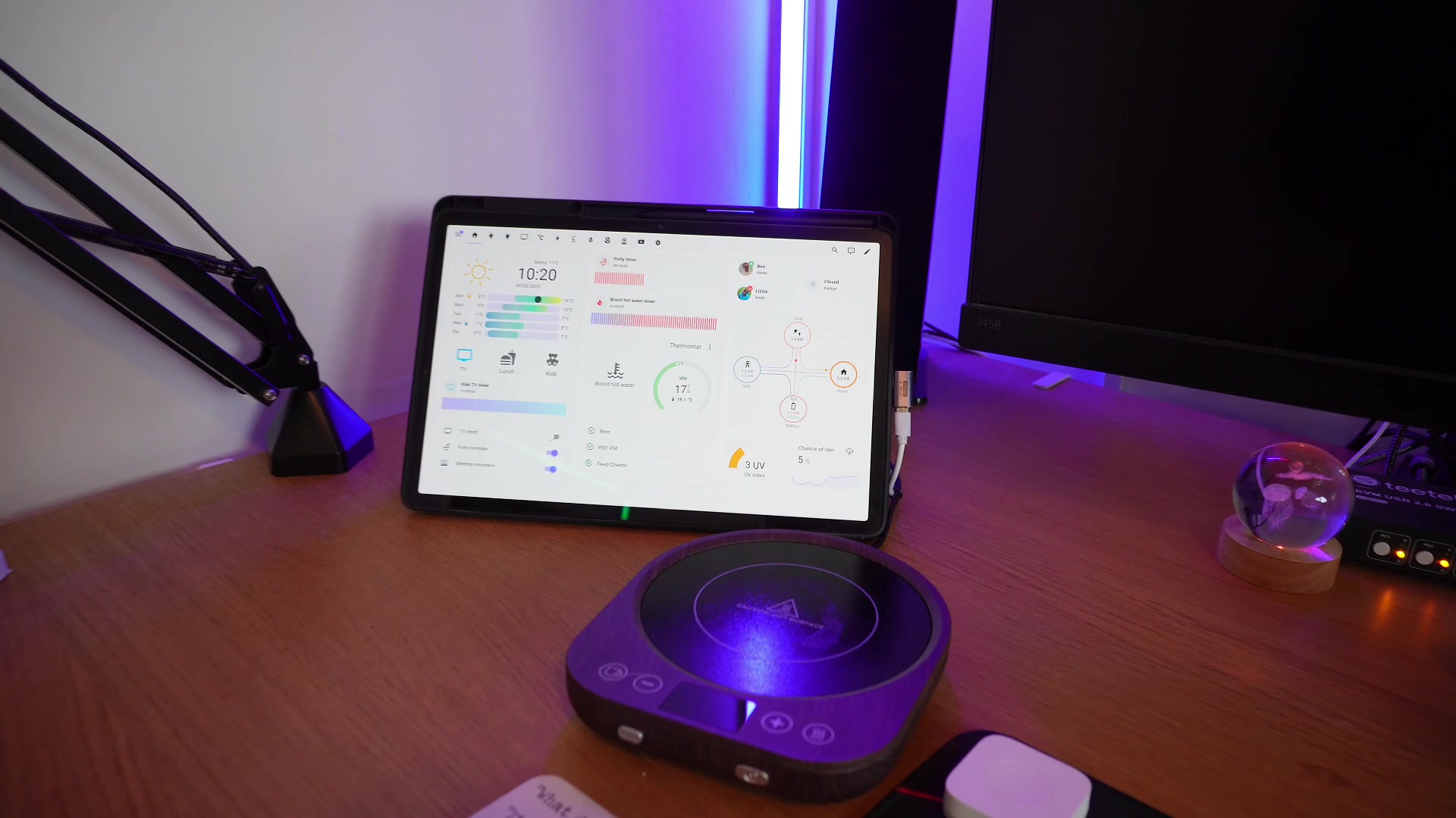 Introduction to the Smart Home Dashboard 2025 demonstration at 45.0s