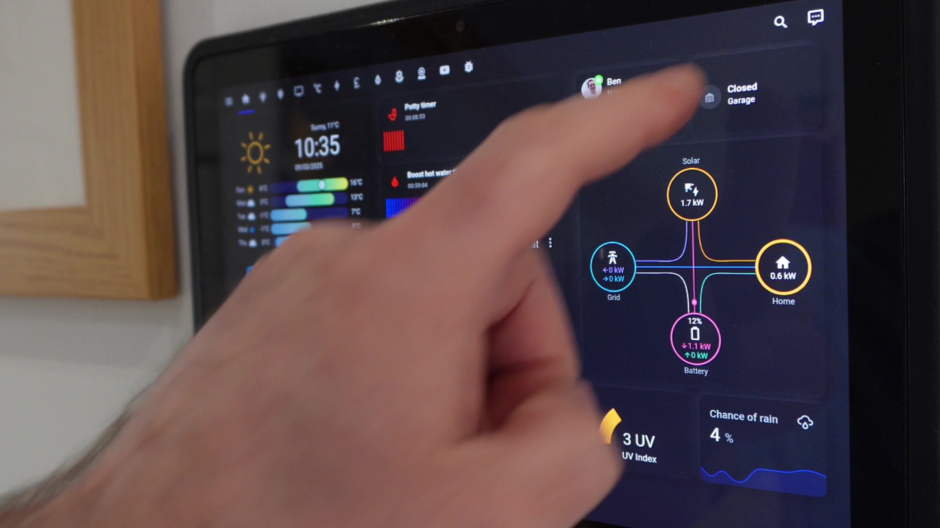 Garage Door Control demonstration at 204.0s