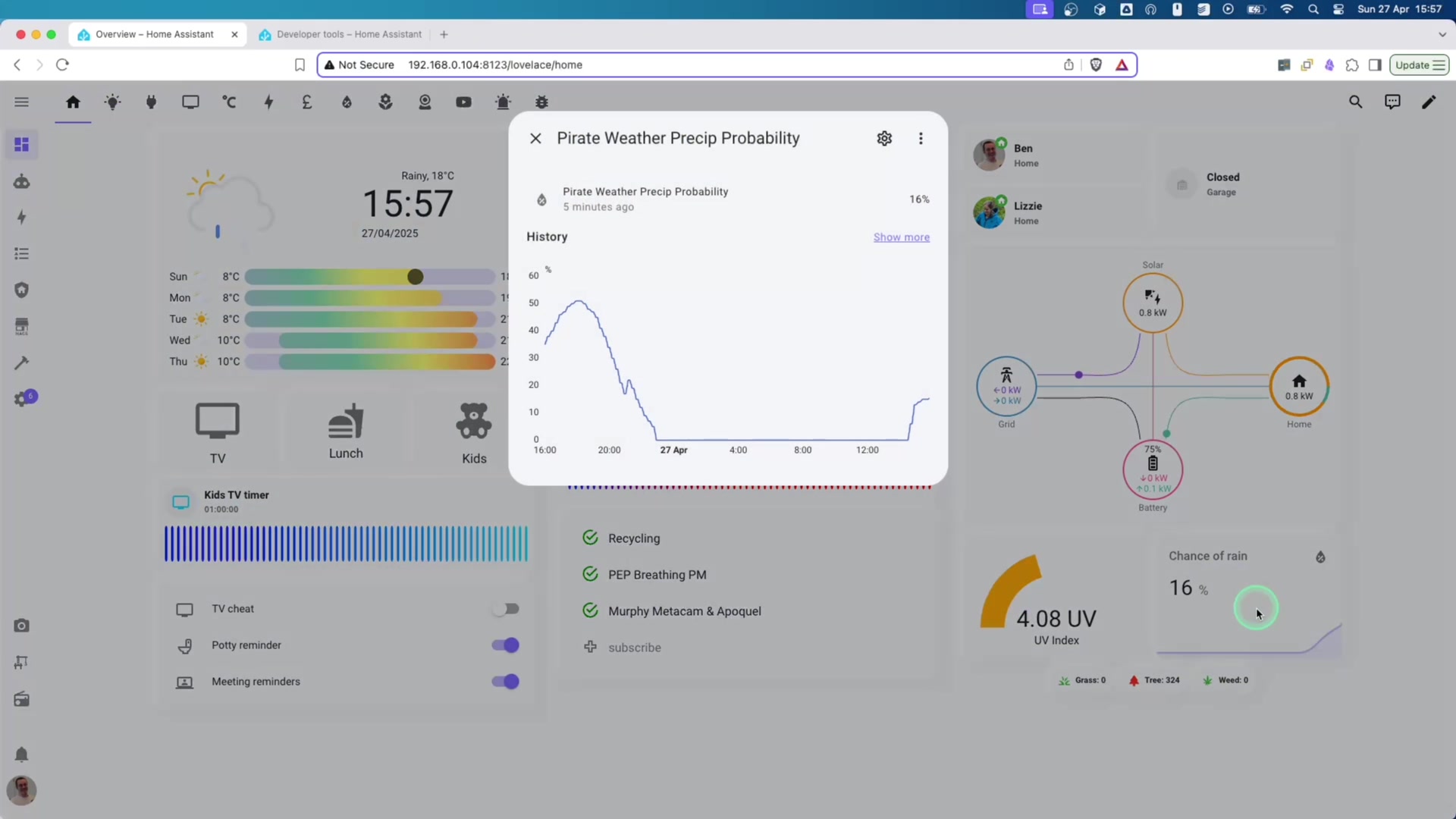 Local Weather Insights demonstration at 327.0s