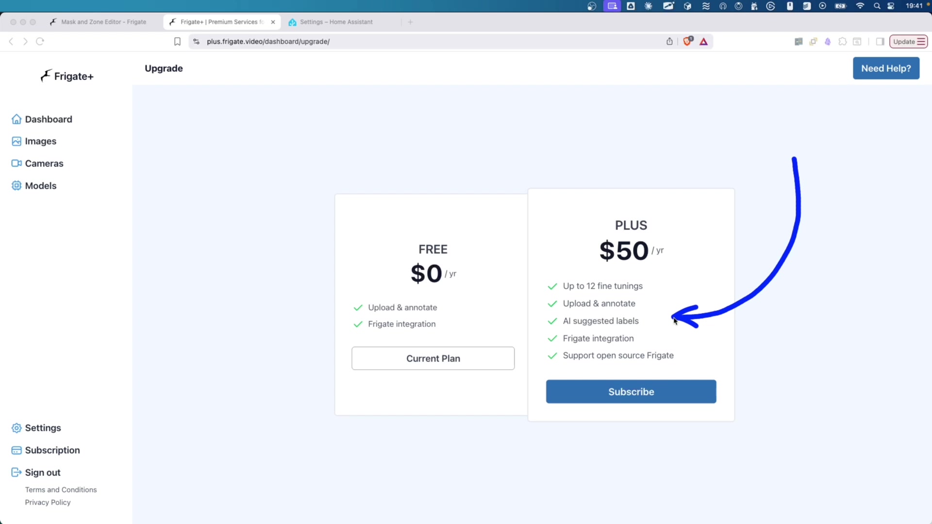 Future Enhancements with Frigate+ demonstration at 732.0s
