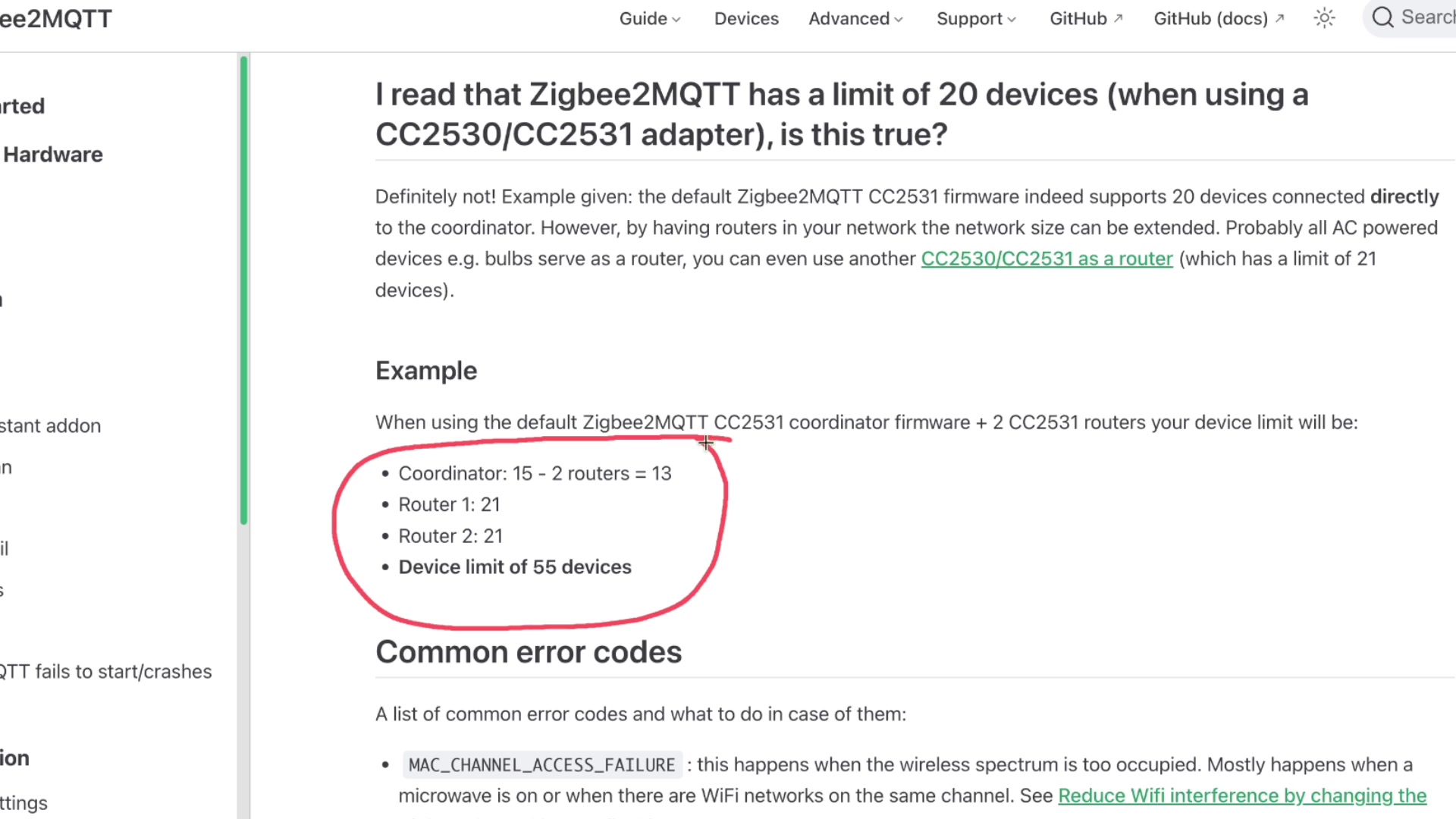 Understanding Device Limits and Mesh Networks demonstration at 189.0s
