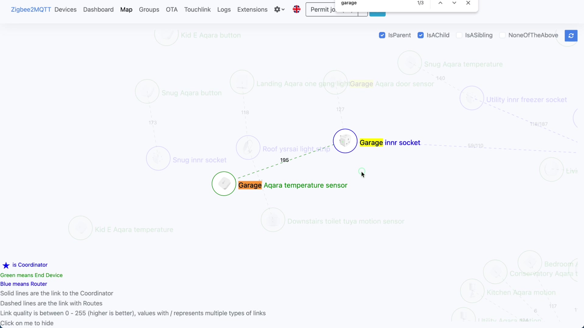 ZigBee Device Types: Routers vs. End Devices demonstration at 314.0s